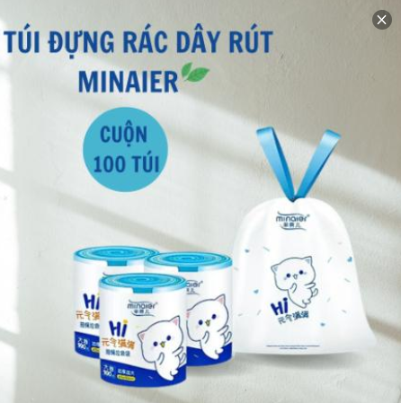 Túi Đựng Rác Cuộn 100 Túi Siêu Dai