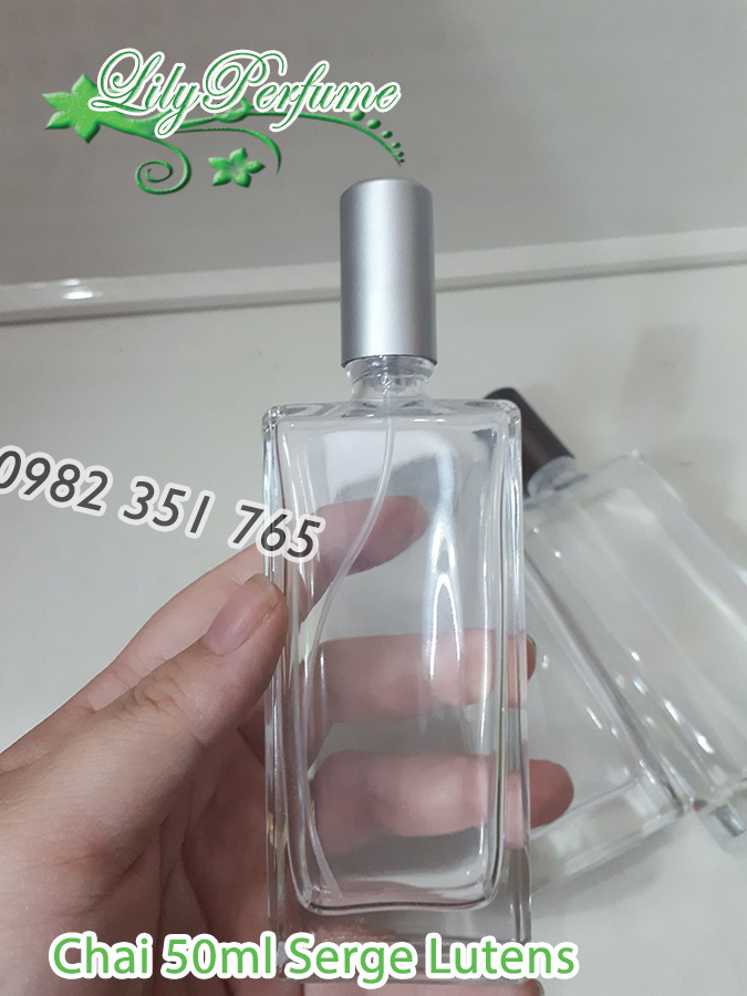 Lọ chiết nước hoa 50ml Serge Lutens (Vỏ chiết/ Ống chiết/ Chai chiết nước hoa)