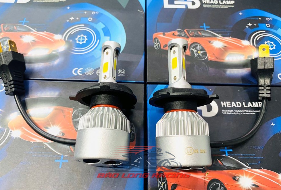 Cặp đèn Led X7 3 tim gắn xe máy Sirius,Exciter,Wave,Dream....Siêu Sáng