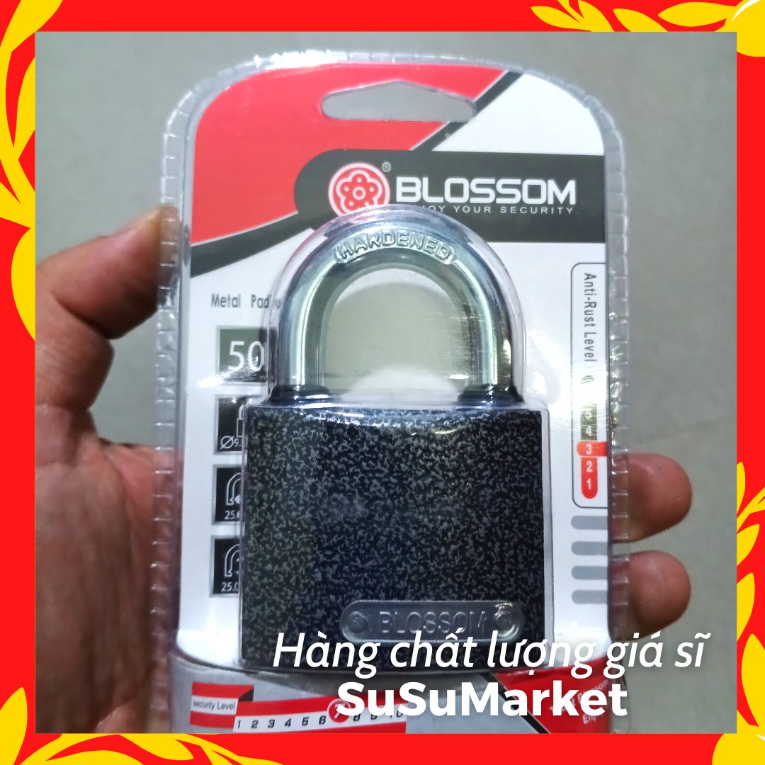 Ổ KHOÁ BLOSSOM ĐEN 4 PHÂN 5 PHÂN 6 PHÂN [CHÍNH HÃNG]