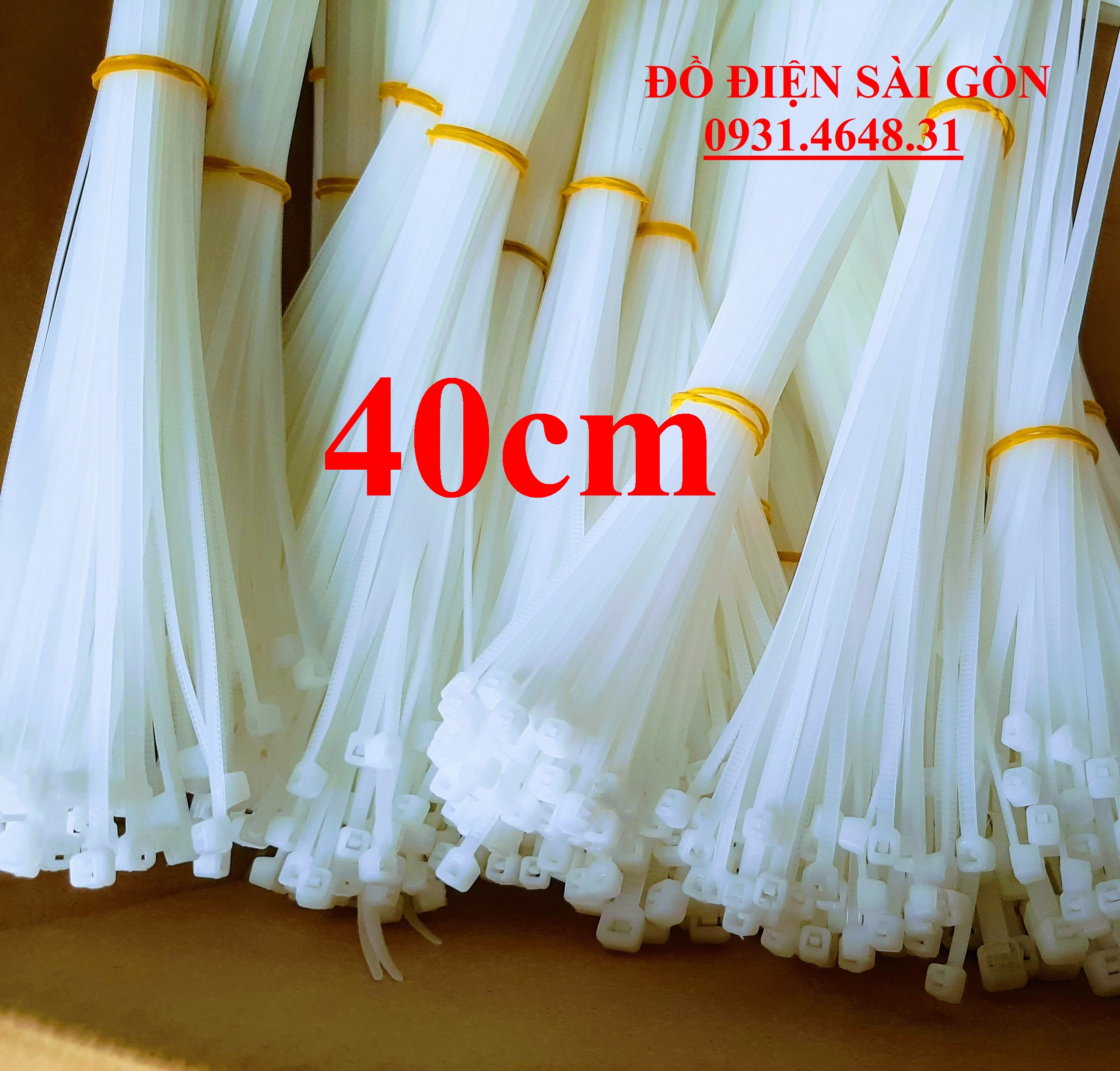1 Kg Dây Rút Nhựa, Dây Thít Nhựa Dài 40cm Loại Nylon PA66 Cao Cấp ...