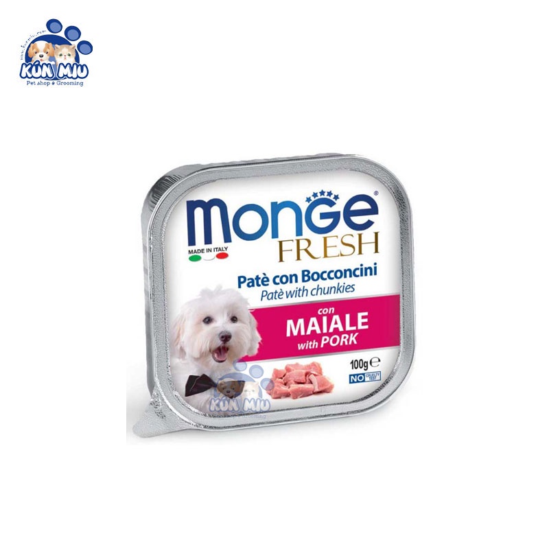 Pate Monge Cho CHÓ Nhiều Vị Thơm Ngon 100gr