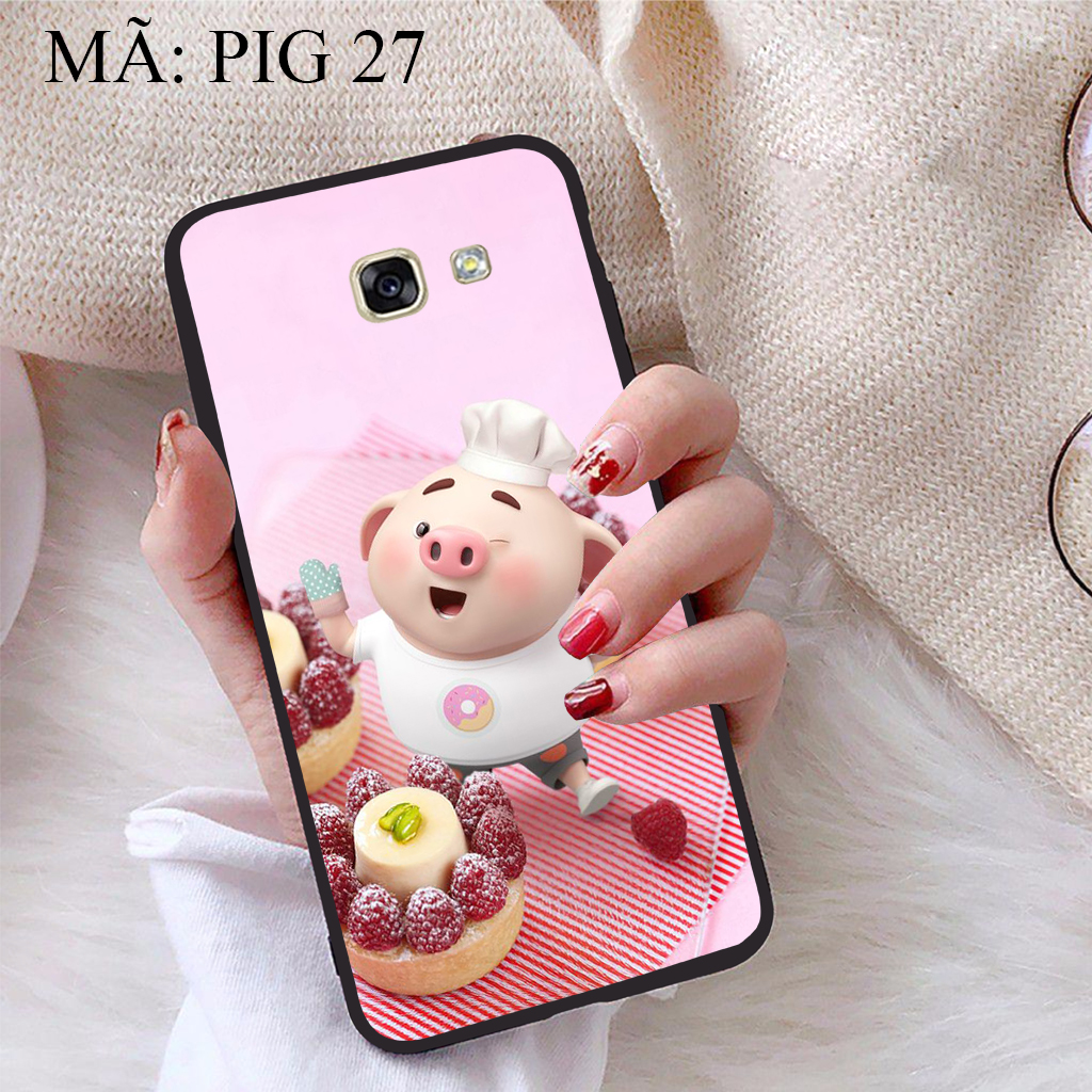 [HCM]Ốp lưng Samsung A5 2017 viền dẻo TPU BST Pig Cute