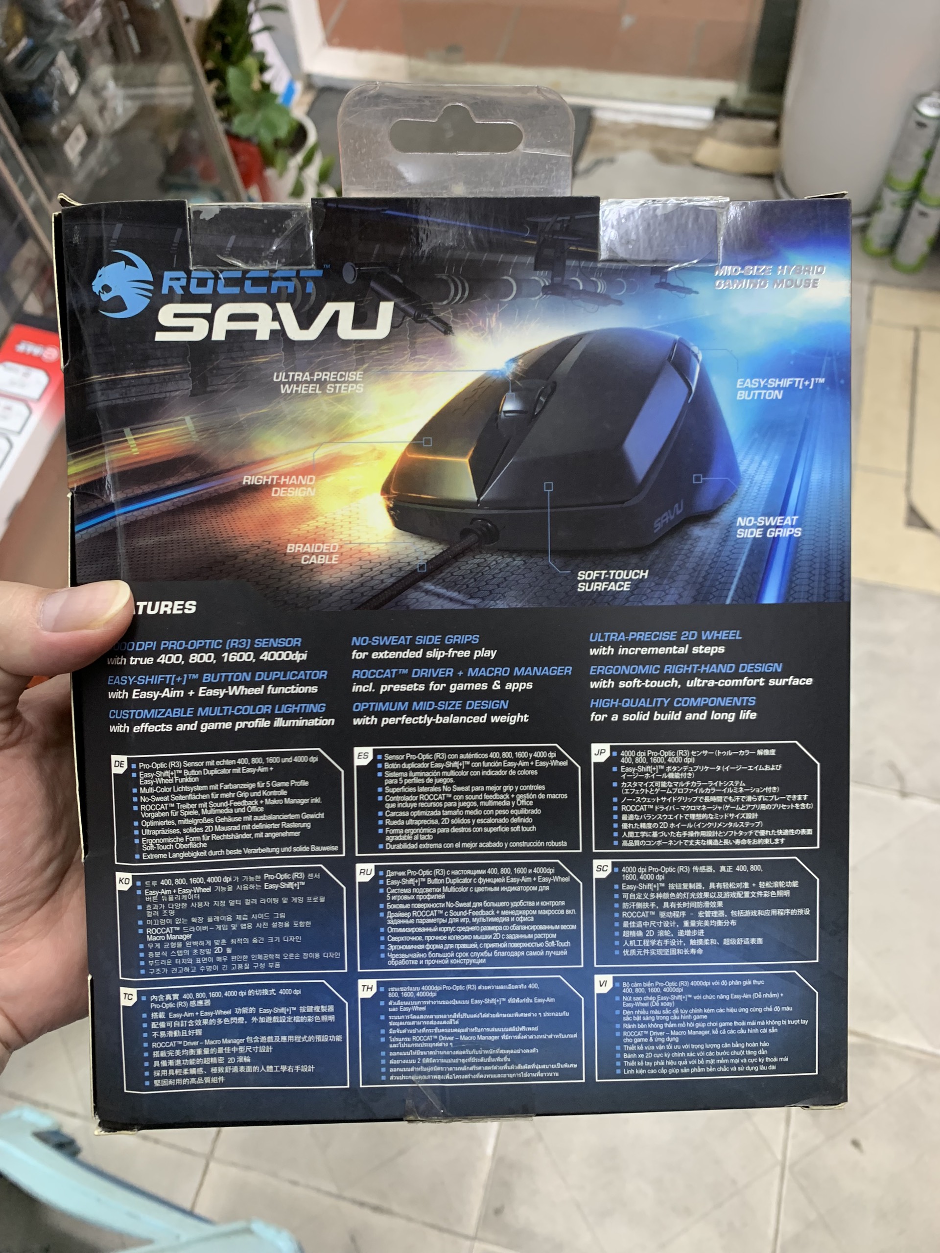 Chuột Roccat Savu (Đen)
