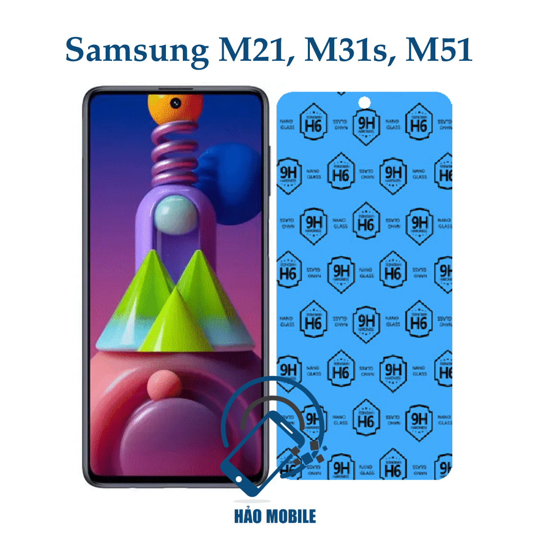 Dán cường lực dẻo nano 9H Samsung M21, M31, M51