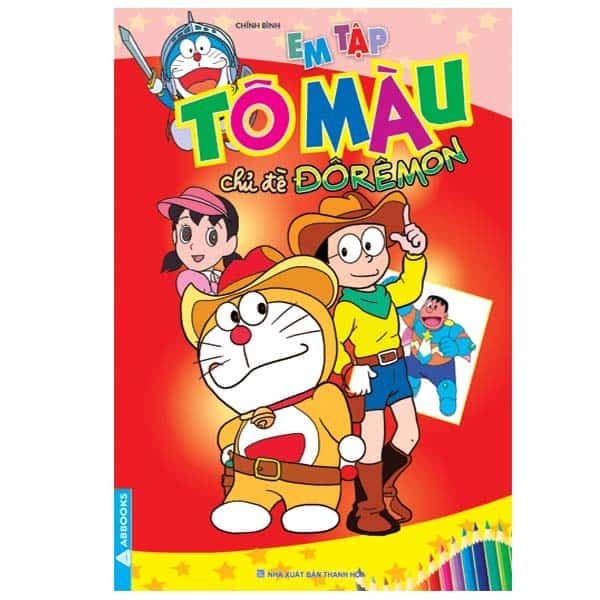 Sách - Bé Tô Màu - Chủ Đề Doraemon - Trọn Bộ 5 Cuốn
