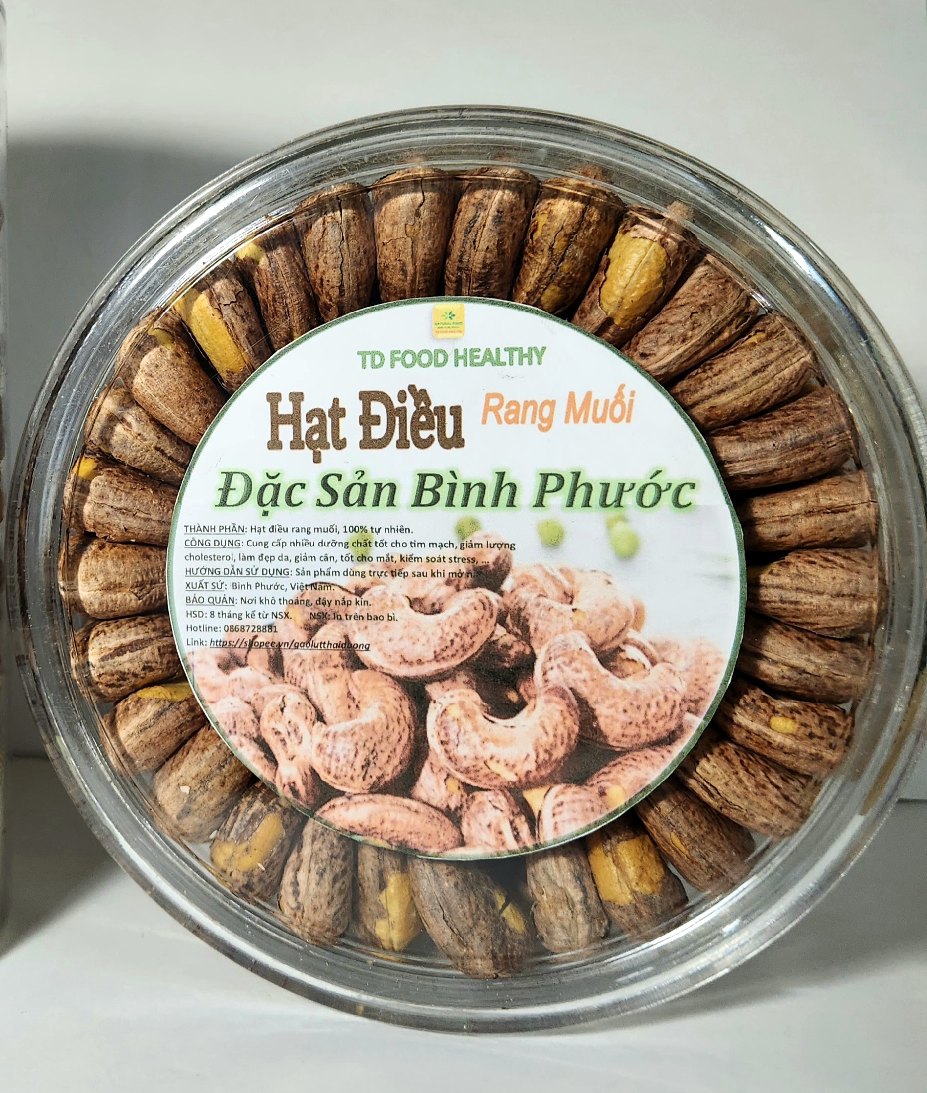 500GRAM HẠT ĐIỀU RANG MUỐI NGUYÊN LỤA ĐẶC SẢN BÌNH PHƯỚC
