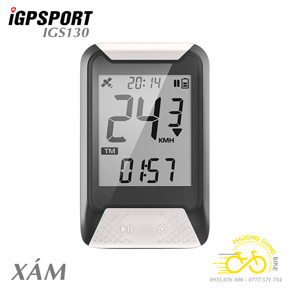 Đồng hồ đo tốc độ xe đạp định vị vệ tinh GPS IGPSPORT IGS130