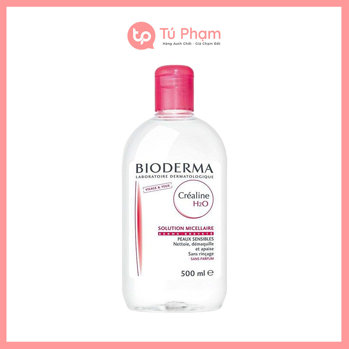 Nước Tẩy Trang Bioderma Crealine H2O Solution Micellaire Hồng