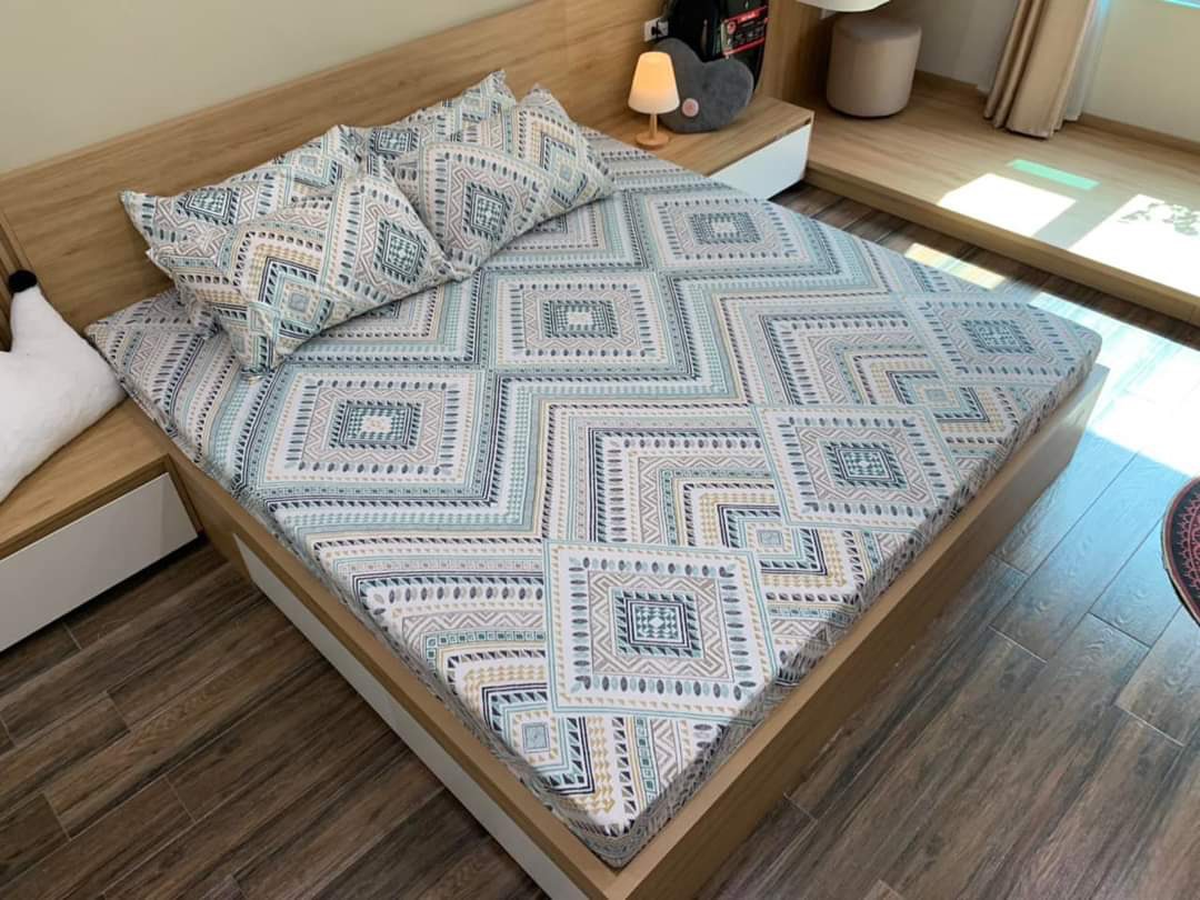 Bộ Ga Gối Cotton Poly NVC Bedding - Nhiều Mẫu Lựa Chọn ( 1 Ga + 2 Vỏ Gối )