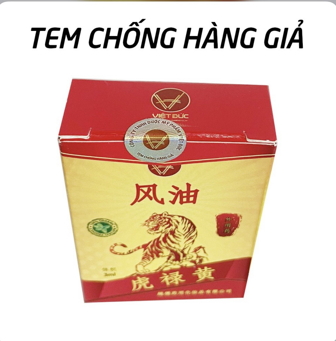 Dầu gió HỖ LỌC VÀNG (Chai 7ml)