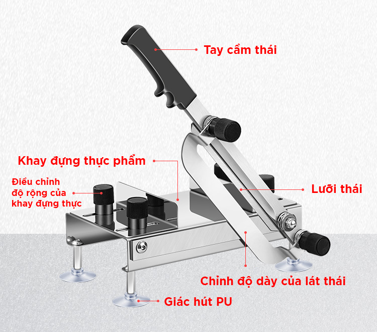 [ TẶNG LƯỠI SƠ CUA ] [HÀNG LOẠI 1] - Máy Thái Thịt Đông Lạnh Máy, Chặt Thịt Gà, Dao Cắt Thịt Làm Bếp Đa Năng