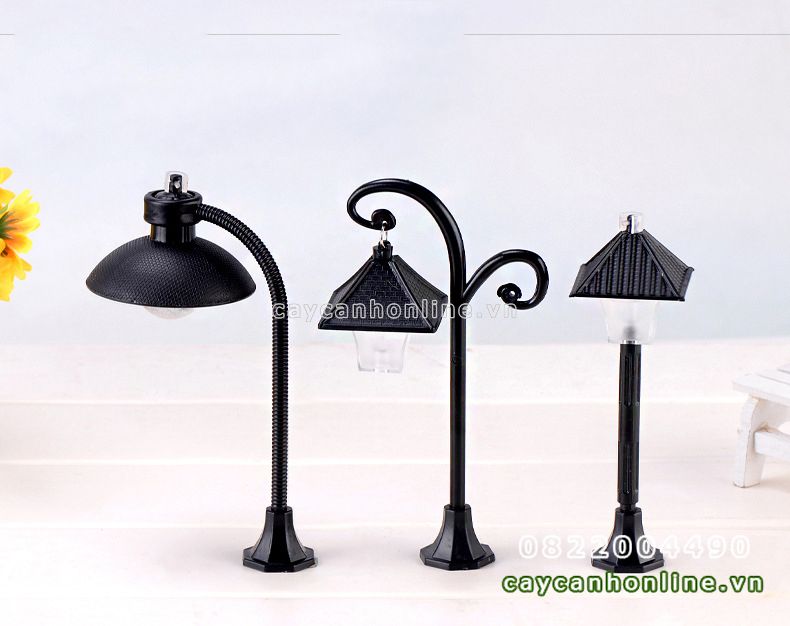 Mô hình đèn chiếu sáng được bằng pin có 2 loại ánh sáng vàng trắng