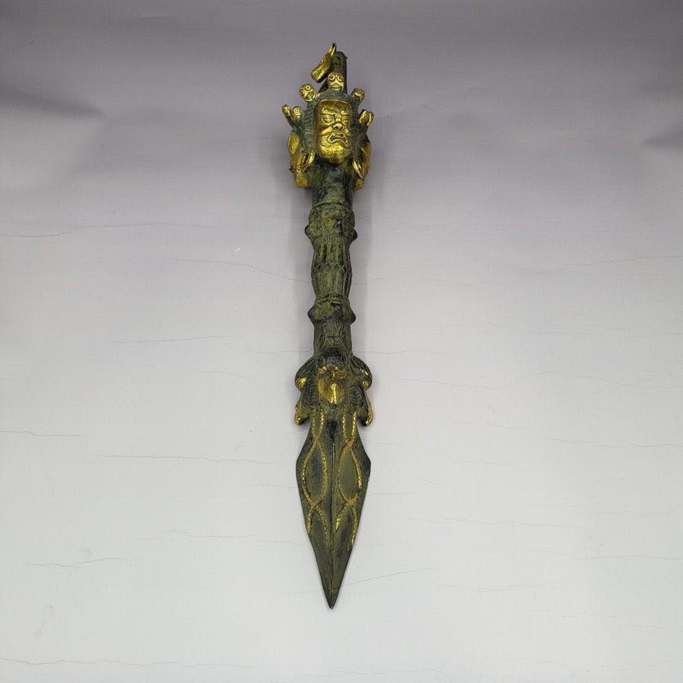 Kim cang phổ ba bằng đồng dài 38cm