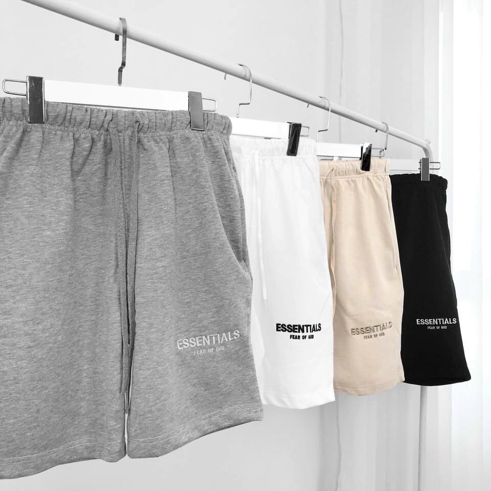 Quần short nỉ cotton Essentials , quần nam nữ unisex