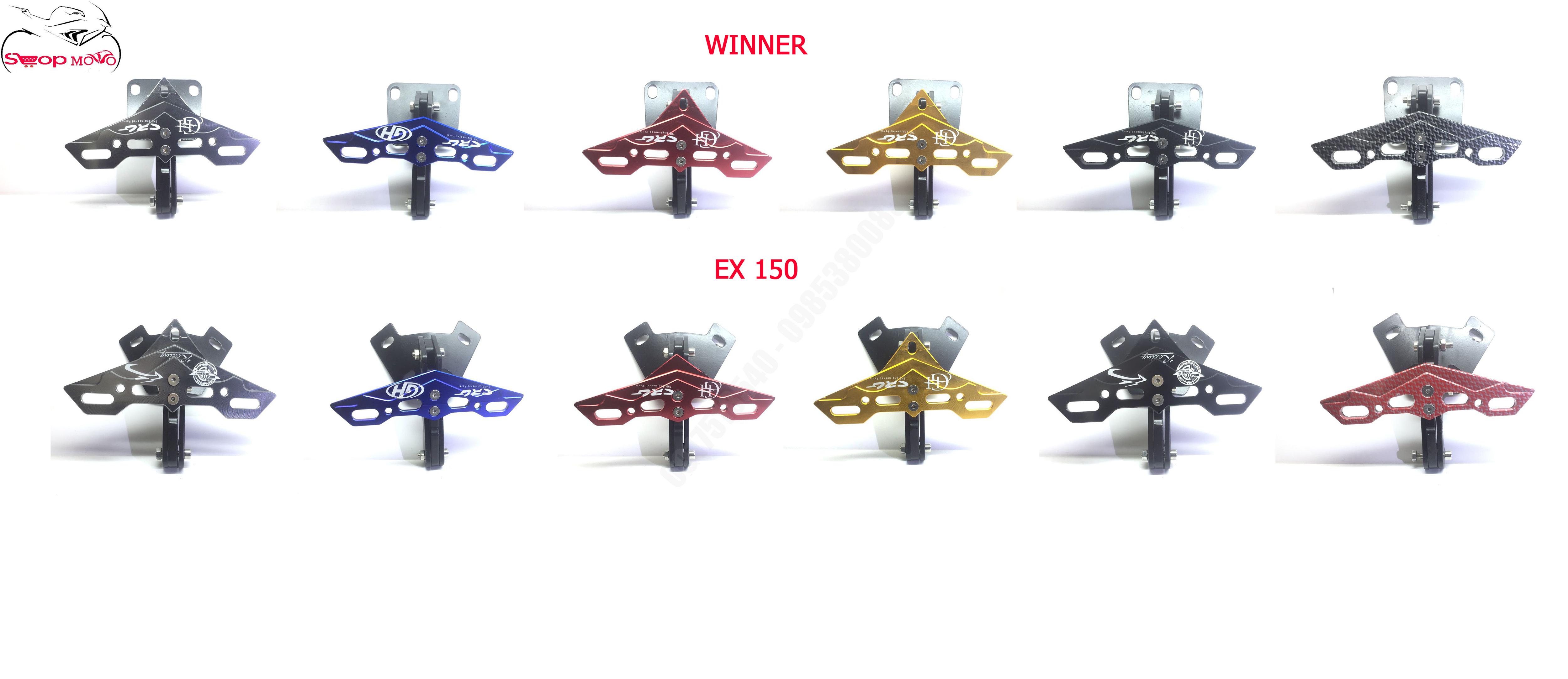 PÁT BIỂN SỐ GẤP 2 CHIỀU KIỂU MÁY BAY CHO EX 150 (ĐỦ MÀU)