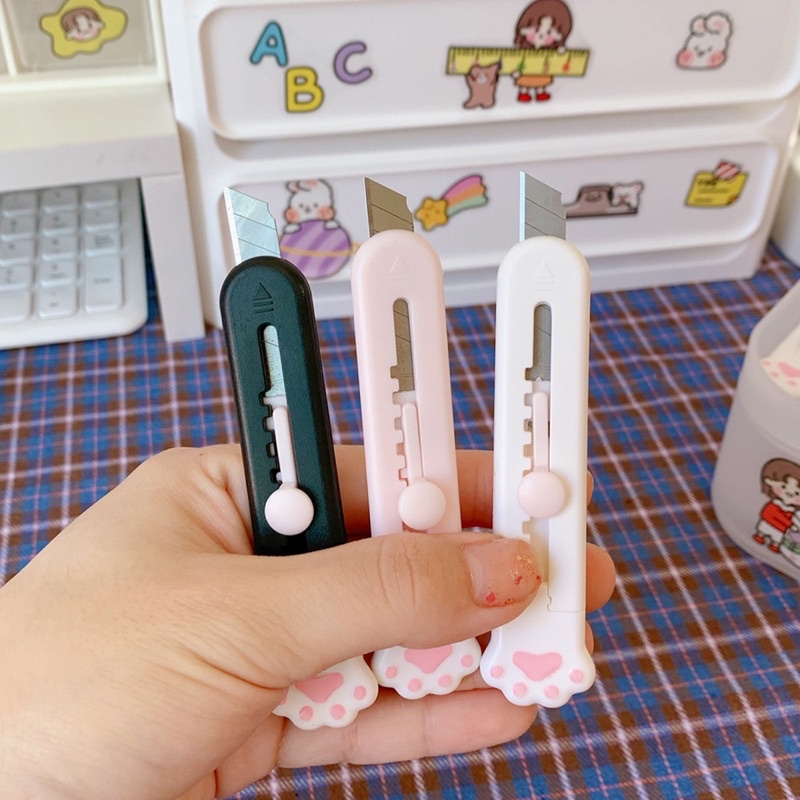 Dao Rọc Giấy Mini Chân Mèo