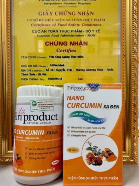 Nano curcumin xạ đen
