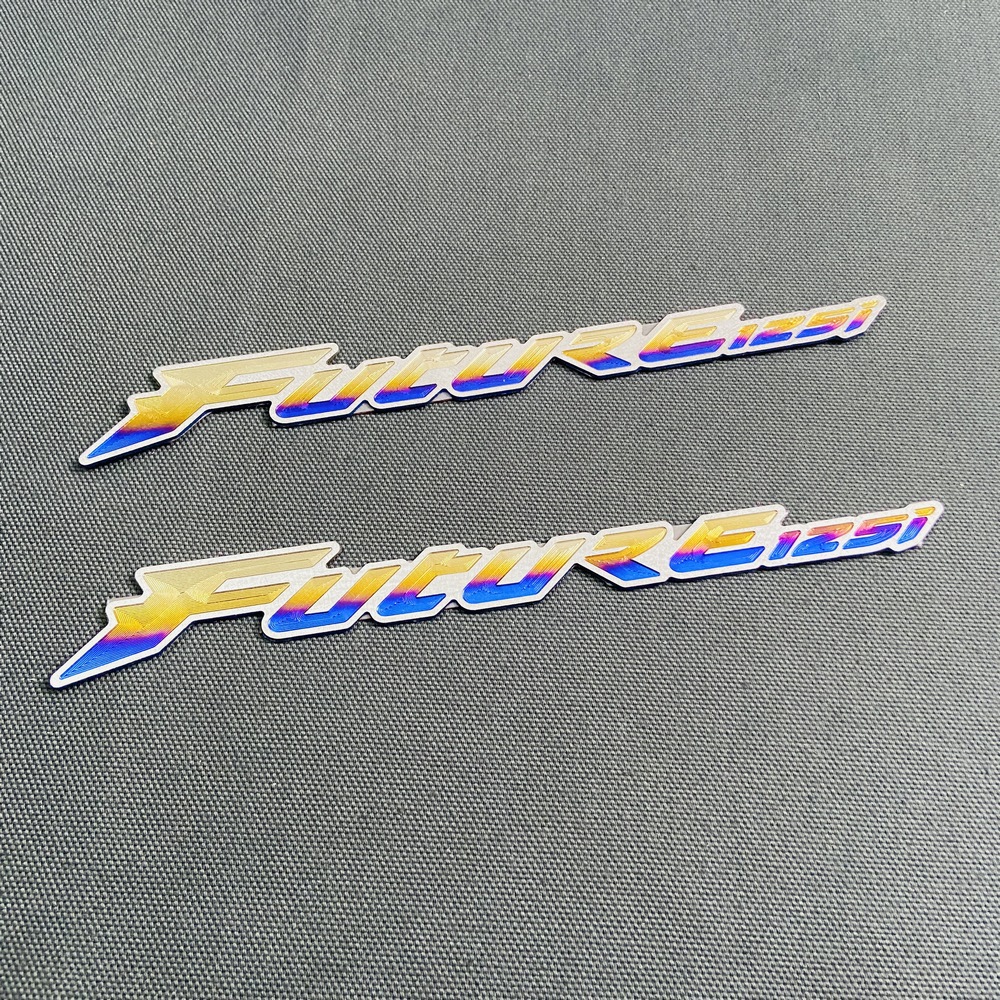 TEM CHỮ XE FUTURE 125I TITAN TRANG TRÍ XE KEO 3M