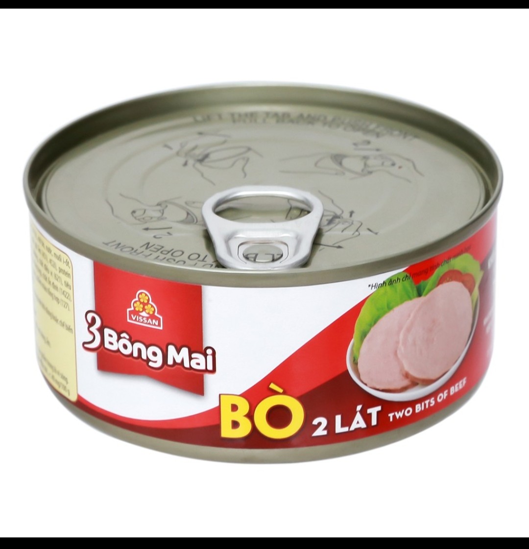 Combo 4 Bò 2 lát 3 Bông mai Vissan ( 4 Hộp x 150gr)