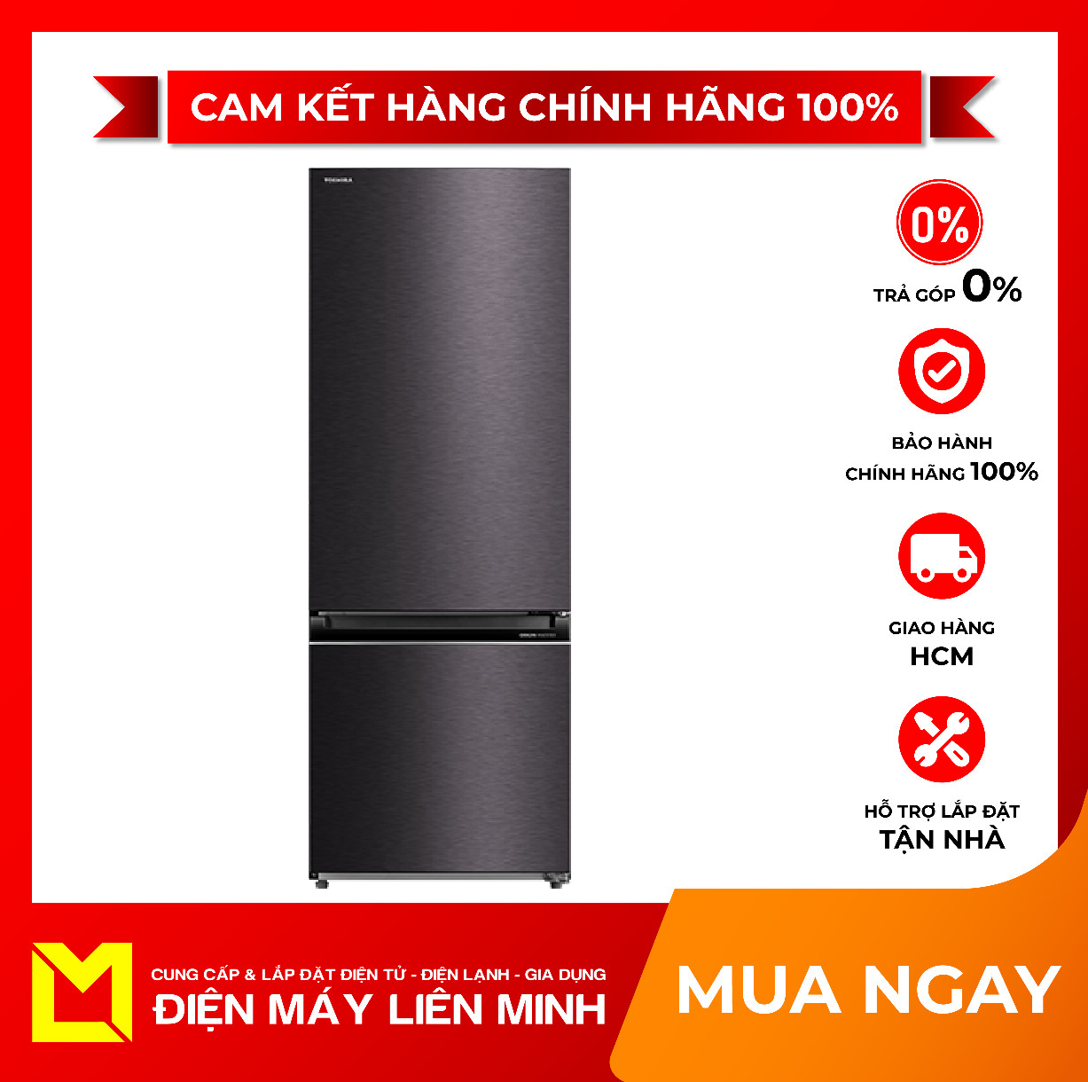 Tủ lạnh Toshiba Inverter 325 lít GR-RB410WE-PMV(37)-SG Tính năng làm lạnh nhanh, Hệ thống khử mùi diệt khuẩn Pure Bio, Bảng điều khiển điện tử - giao hàng miễn phí HCM