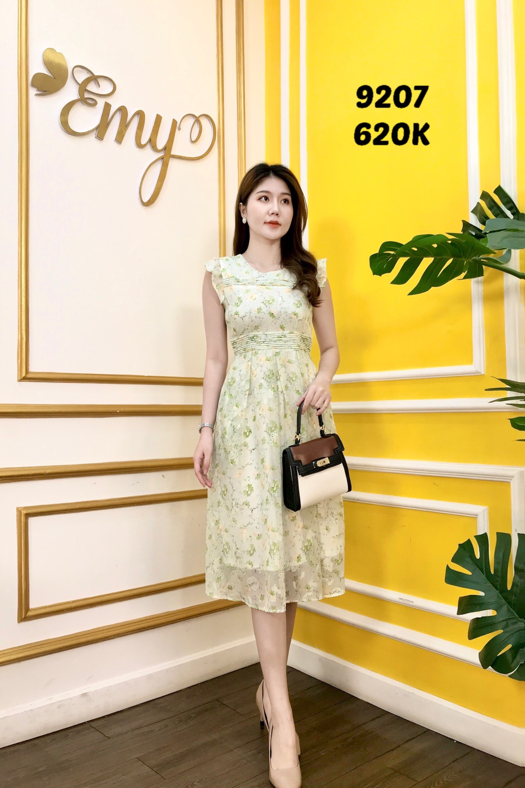 Đầm EMY EM9207 Xoè Tay Bèo