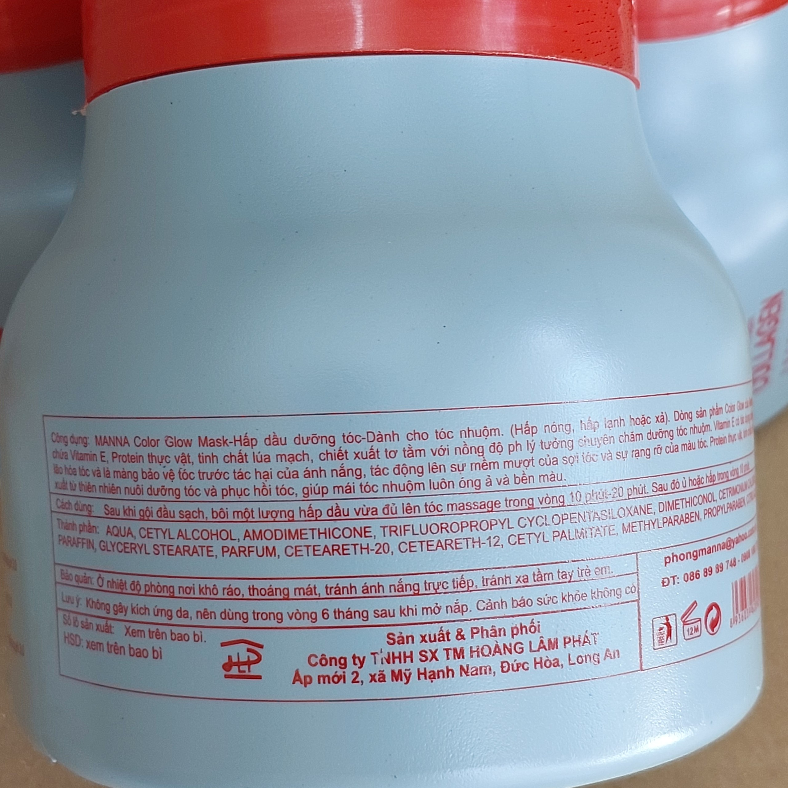 HẤP DẦU DƯỠNG TÓC MANNA ( DÀNH CHO TÓC NHUỘM ) 1000ML