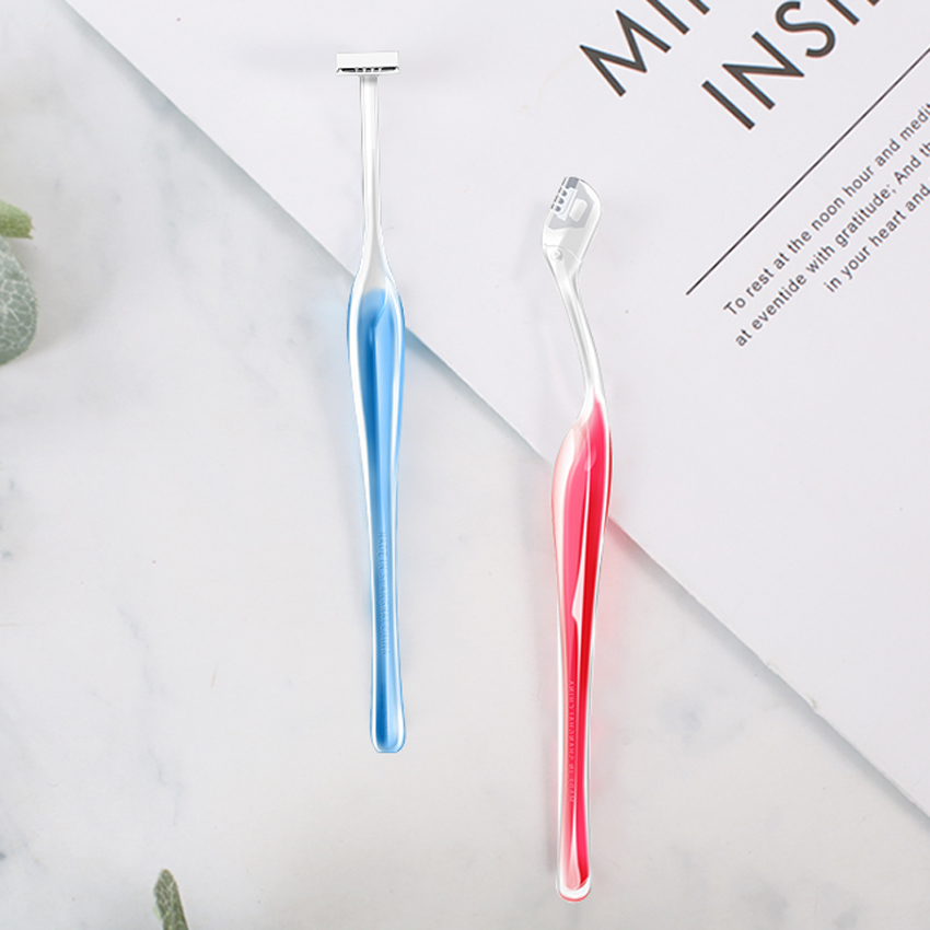 Set 2 dao cạo lông mày lưỡi ngắn (dễ cạo) KAI hàng Nhật