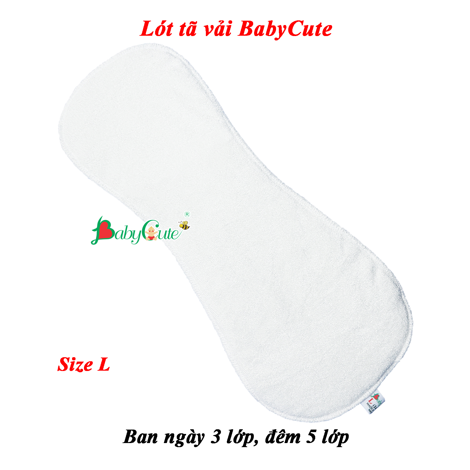 Lót tã vải Đêm BabyCute L 14-24kg