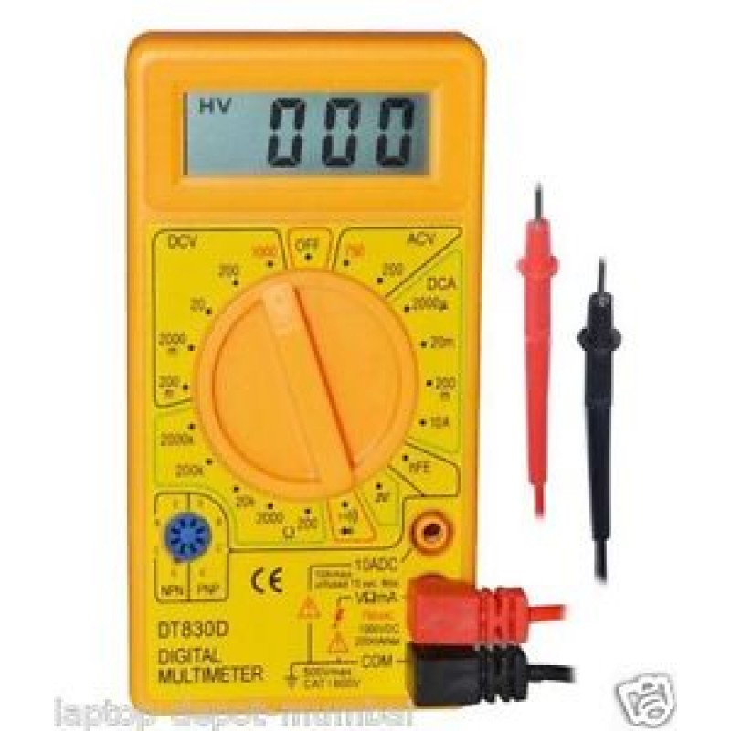 DT-830D Handheld LCD Voltmeter Ammeter Ohm Digital Multimeter Tester(Intl)