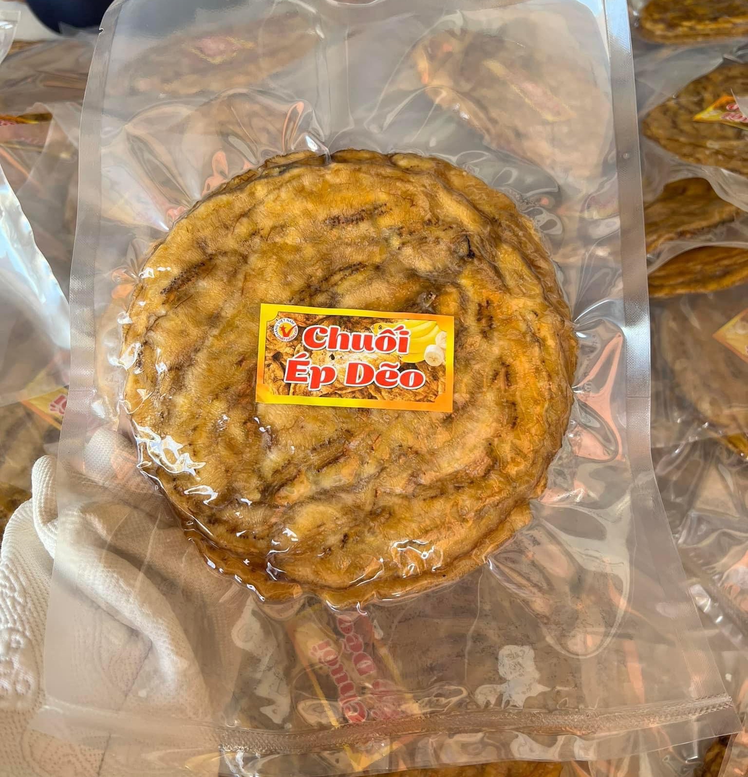 1KG Chuối ép dẻo thơm ngon - chuối ép loại 1 miếng to tròn vị ngọt vừa - Chuối ép dẻo - Hương vị tự nhiên, bổ dưỡng