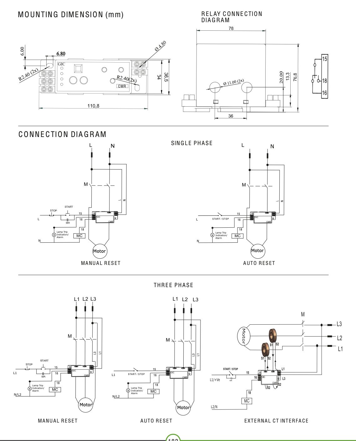 [HCM]Rơ le bảo vệ quá tải động cơ 1 pha  3-9A 17C112EB0