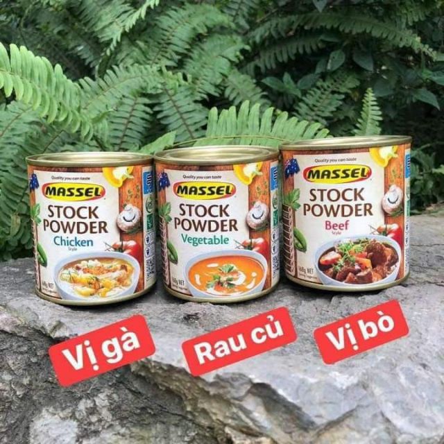 Hạt nêm/ bột nêm masel úc 3 vị gà/bò/rau củ 168gr - nêm bò - số lượng