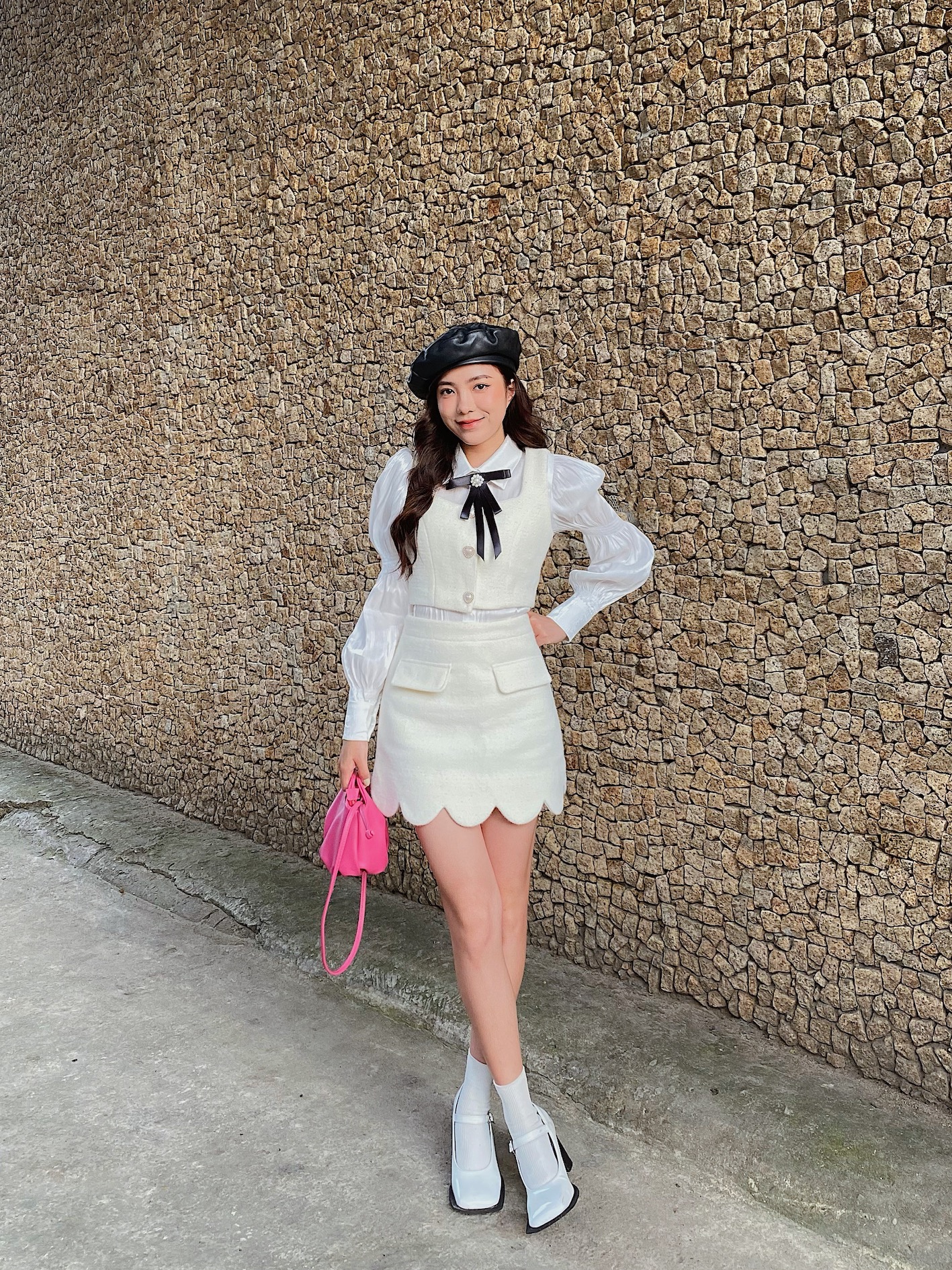 ✿ Somee studio ✿  Maika skirt ✿ Chân váy dạ lông thỏ