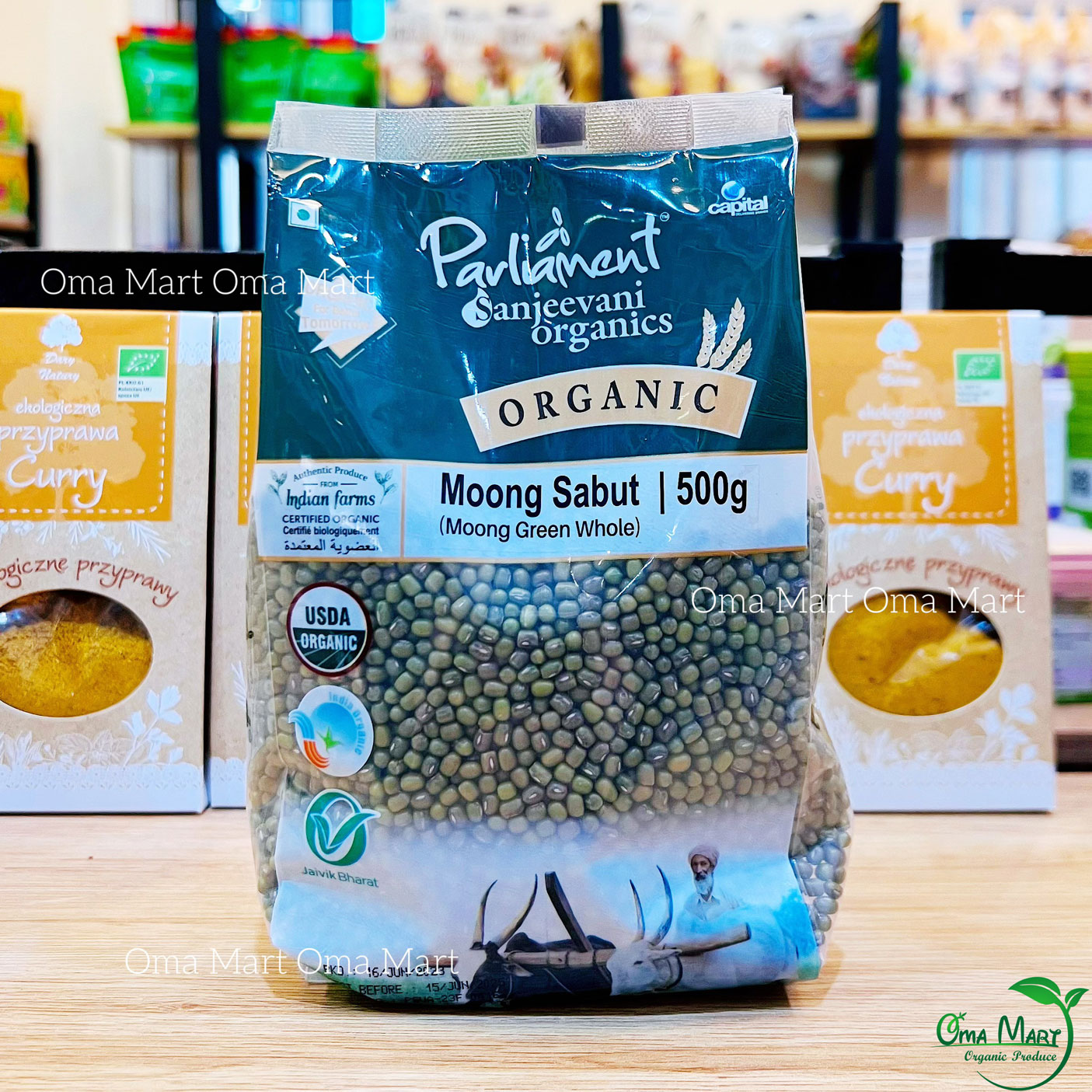 500g organic binaural green soy beans