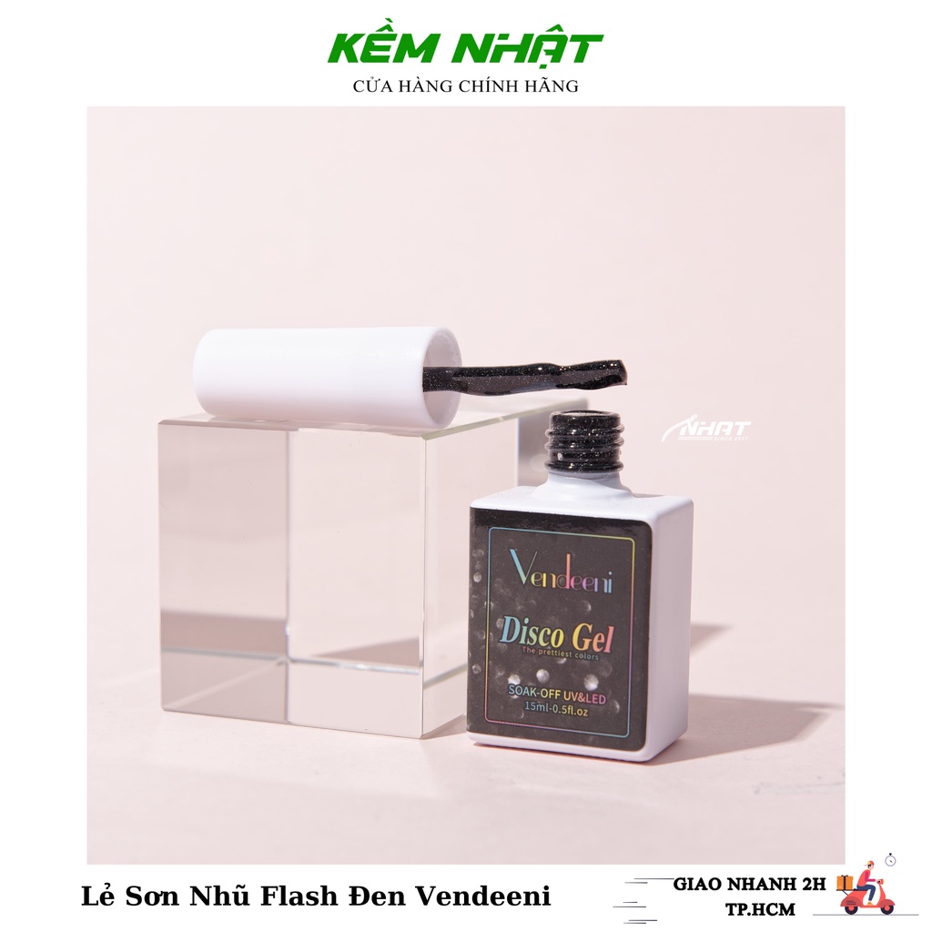 Lẻ Sơn Nhũ Flash Đen Siêu Sáng Vendeeni