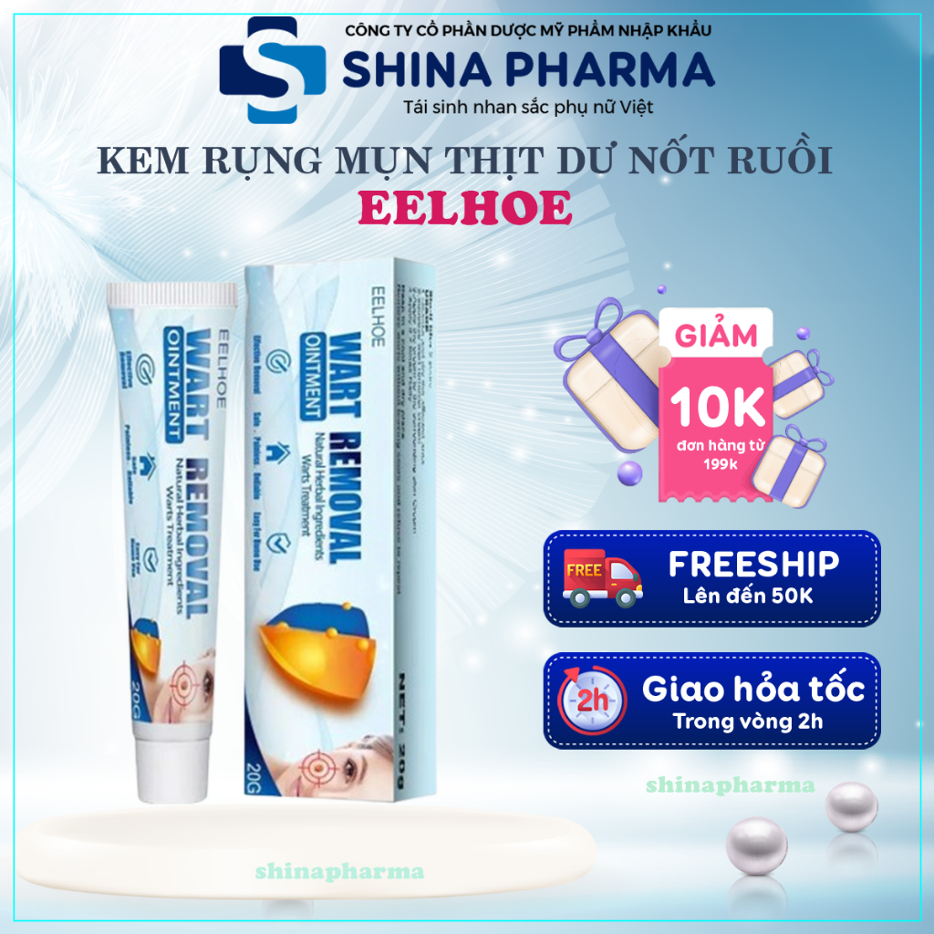 Kem Bôi Mụn Thịt Dư, Mụn Cóc, Mụn Ruồi WART REMOVAL EELHOE – Kem EELHOE WART REMOVAL Bật Gốc Còi Mụn Không Sẹo
