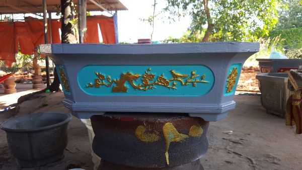 Khuôn đúc chậu cảnh chữ nhật 55 (khuôn chậu ABS có lòng trong)