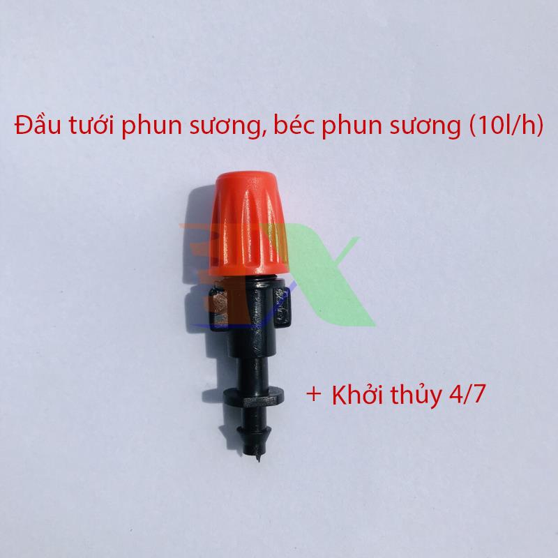 Béc tưới phun sương MT-309E 10 lit / h, Đầu phun sương Kèm khởi thủy 4/7 mm