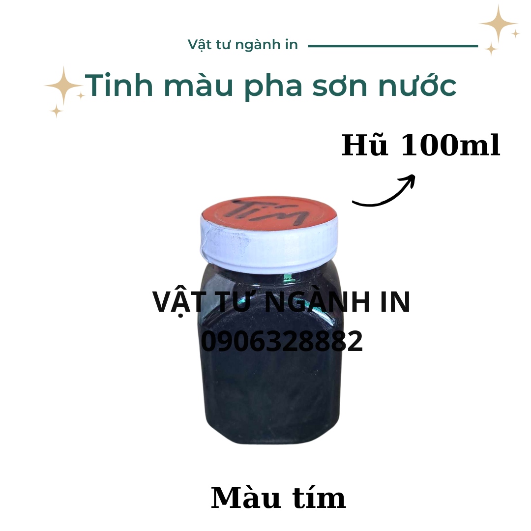 Hũ 100ml Tinh màu nước chuyên dụng pha sơn nước hoà tan nước tốt cho tất cả loại sơn nước nội thất, ngoại thất.