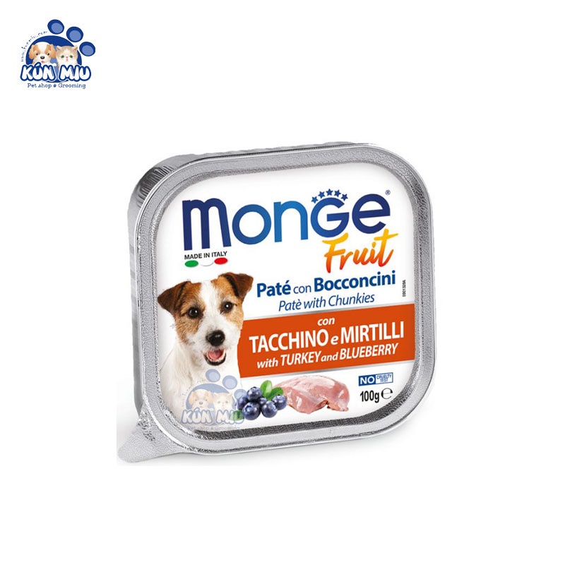 Pate Monge Cho CHÓ Nhiều Vị Thơm Ngon 100gr