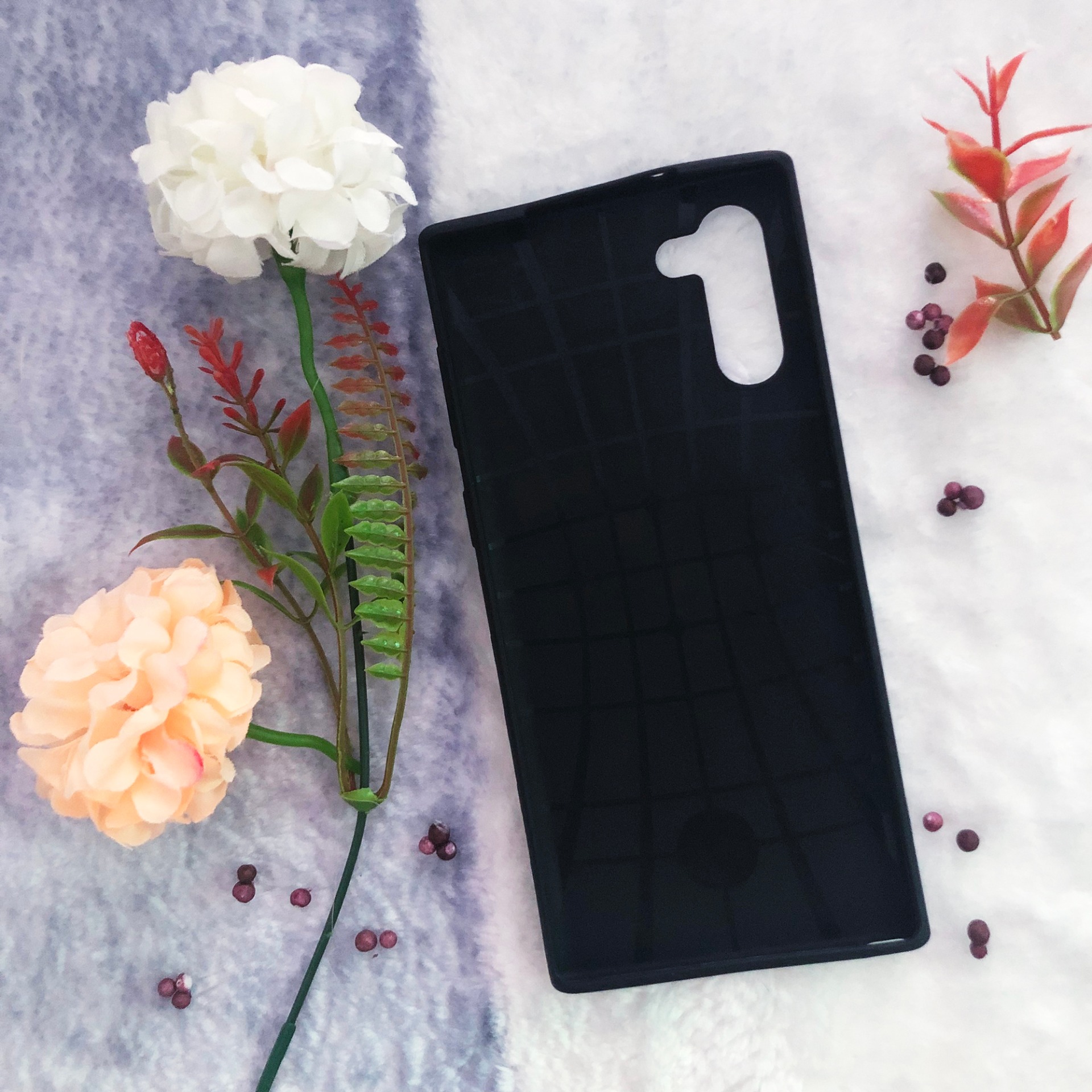 [Nhiều Mẫu] Ốp lưng dẻo Samsung Galaxy Note 10 (Thân đen - in hình siêu cute)