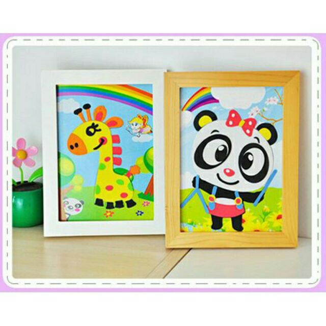 10 Tranh dán xốp khổ a4