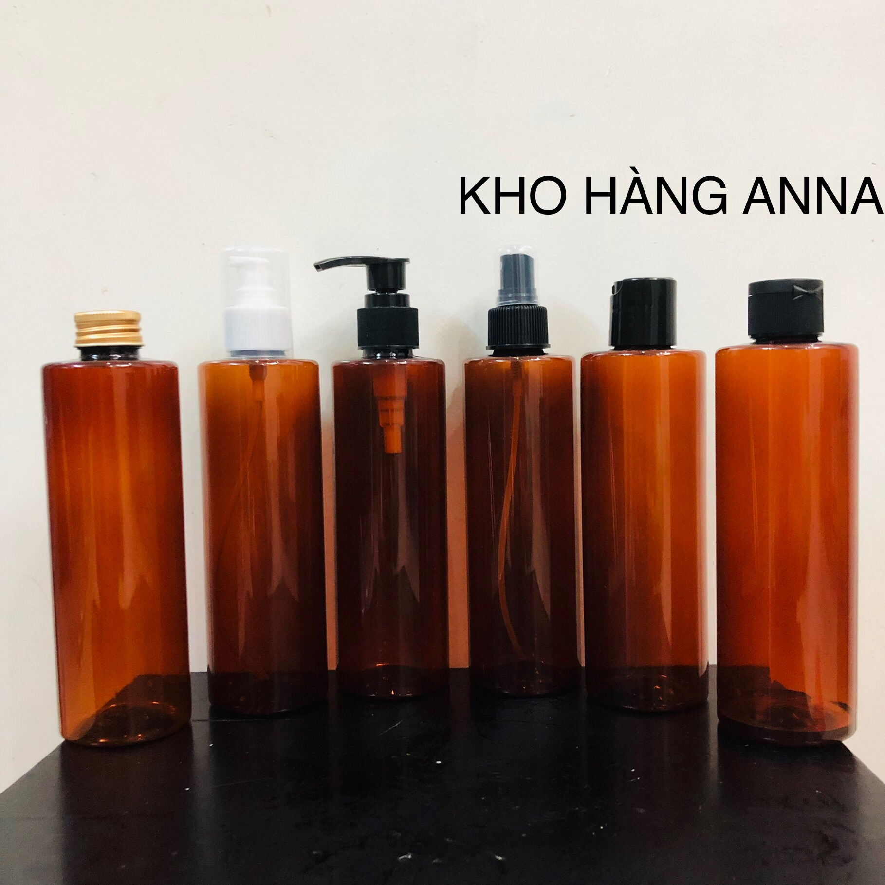 10 chai nâu vai ngang 200ml/250ml - 10 chai nhựa pet nâu vuông - combo 10 chai nhựa nâu chiết mỹ phẩm nắp nhấn bật, giọt