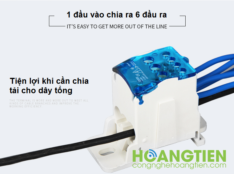 [HCM]Cầu đấu chia nhỏ dây điện 80A KK-80A