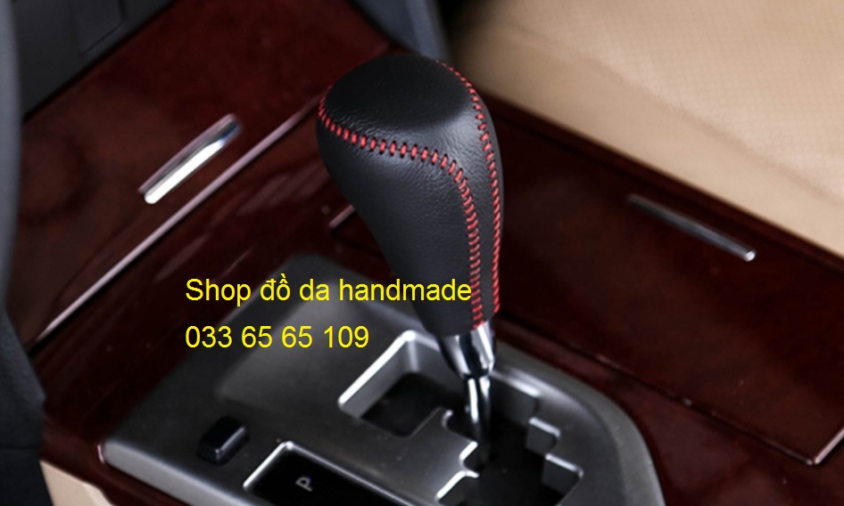 Bọc da cần số & phanh tay xe Toyota Altis (AT)