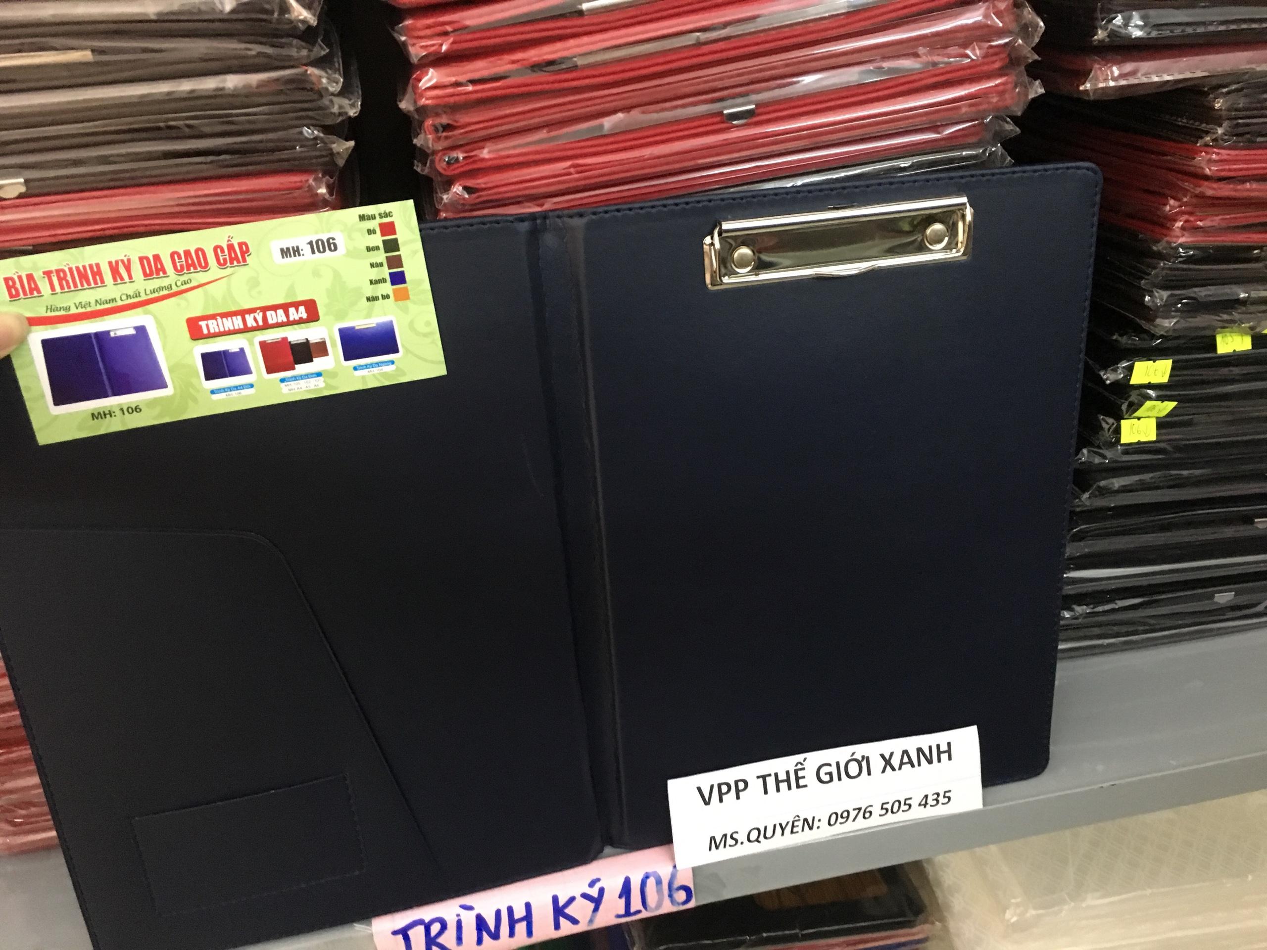 Trình ký đôi da a4 cao cấp 106