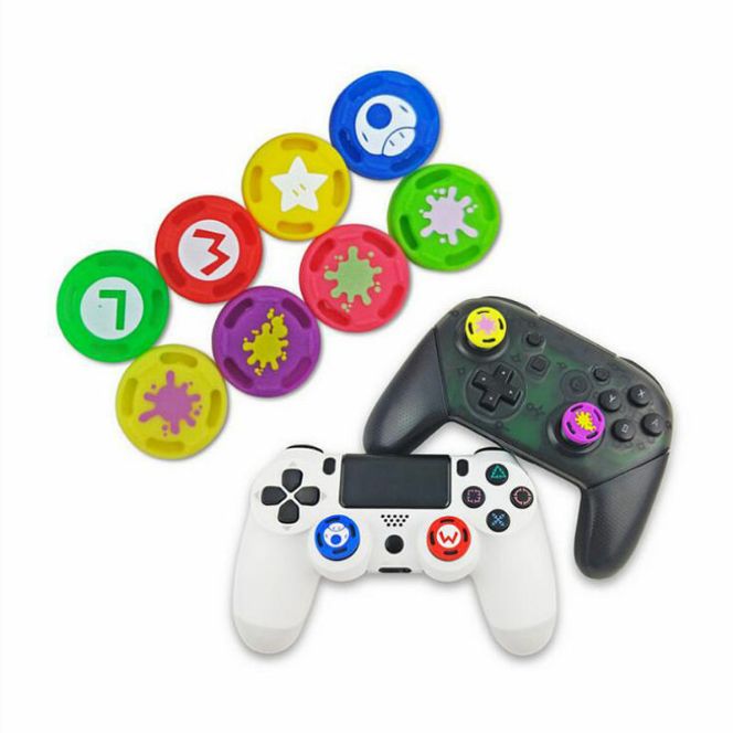 set 4 núm bọc cần tay cầm Ps5/Ps4/Xbox One PS5 mẫu mario bộ 4 núm bọc Analog tay cầm game