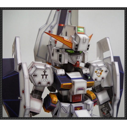 Mô hình giấy DIY SD Gundam RX-121-1 TR-1 Hazel