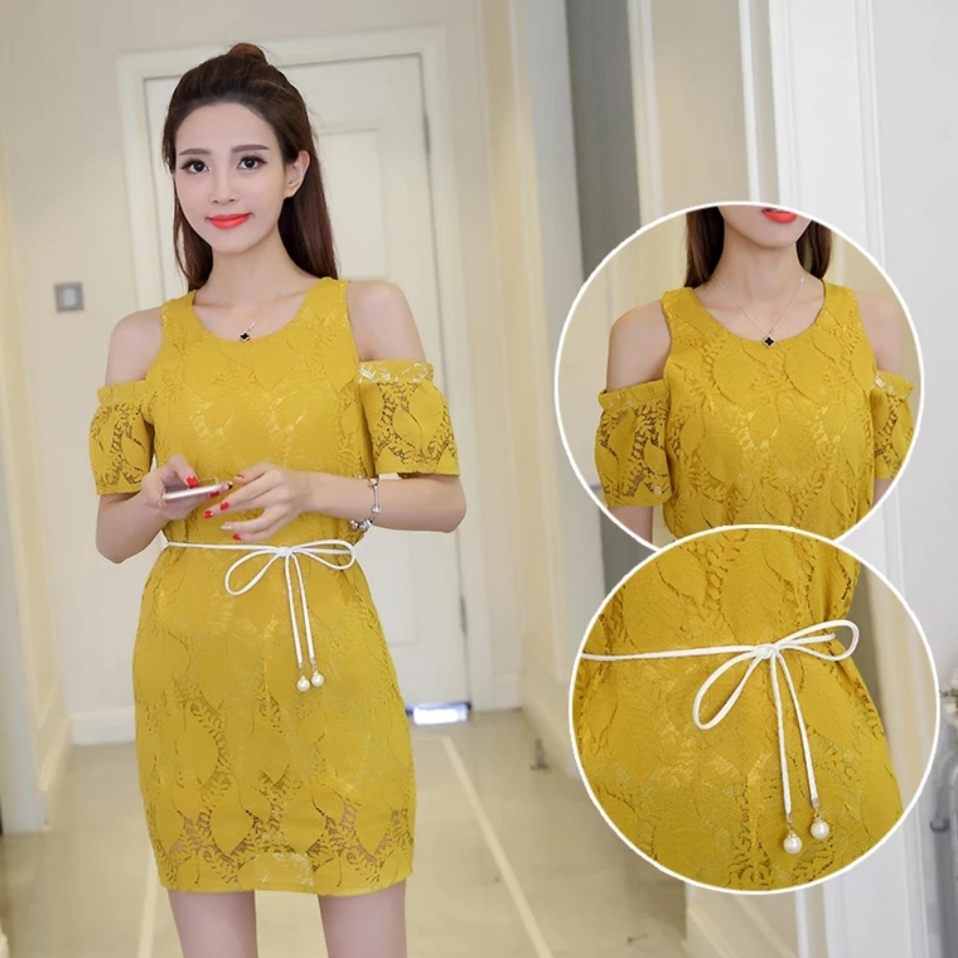Đầm Ren Trễ Vai